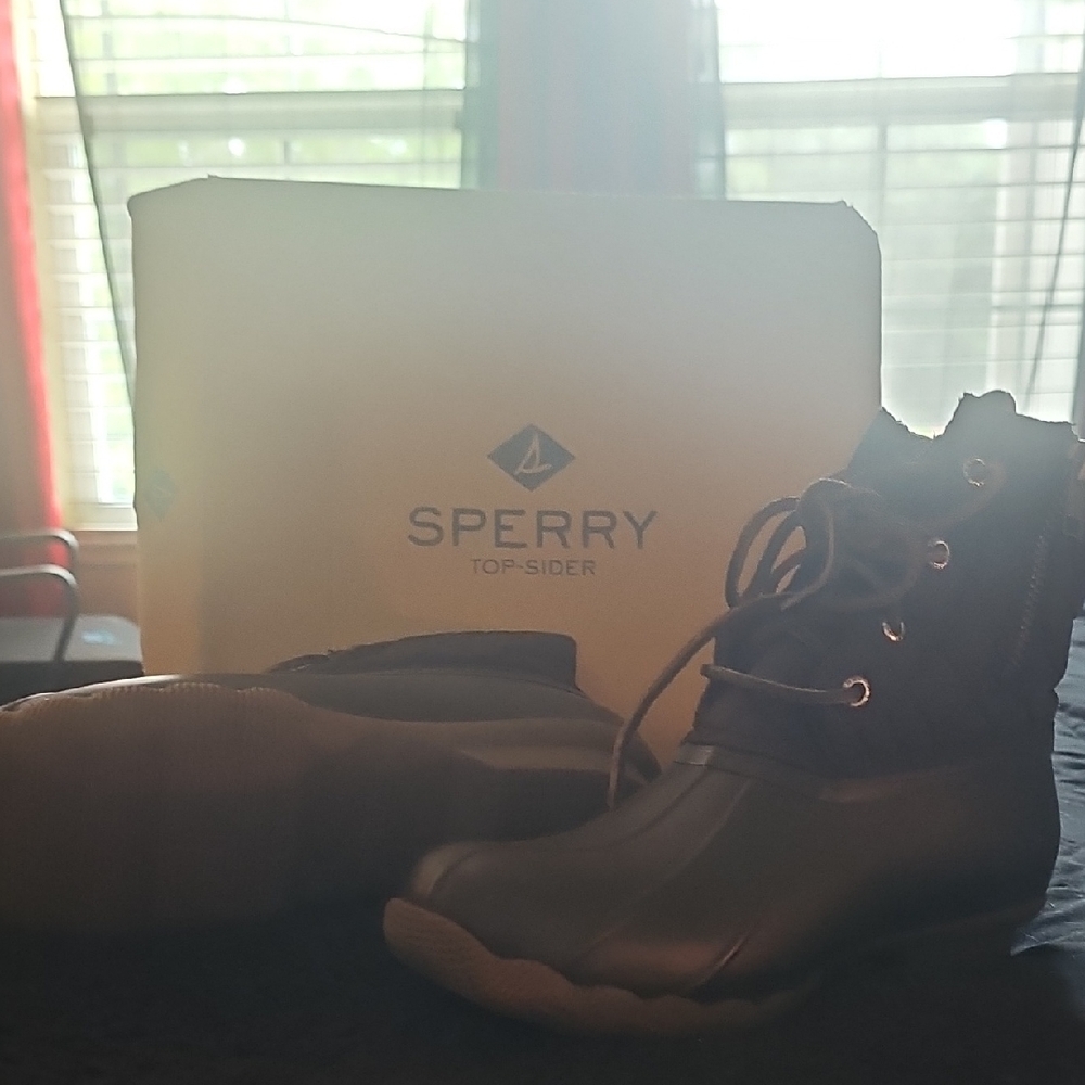 Sperry Dark Gray Duck Boots